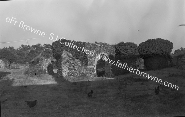 LANGLEY ABBEY REMAINS OF ABBOTS CHAPEL TO E.